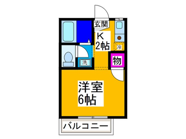 ビギン２１の物件間取画像